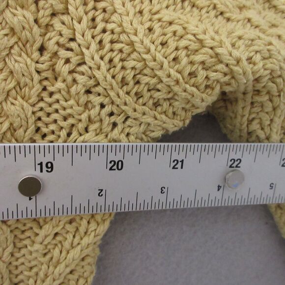 Lauren Ralph Lauren Yellow Cable Knit Cardigan - Picture 8 of 12